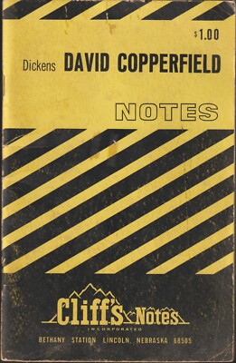 DICKENS DAVID COPPERFIELD Cliffs Notes Paperback 1959