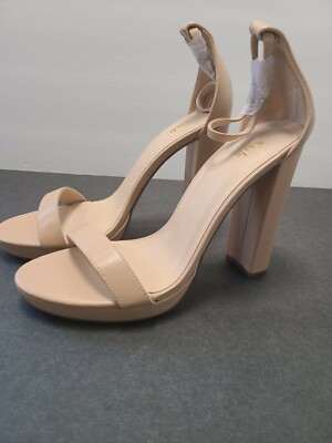 Shein Women's Beige Sandals Heels Size