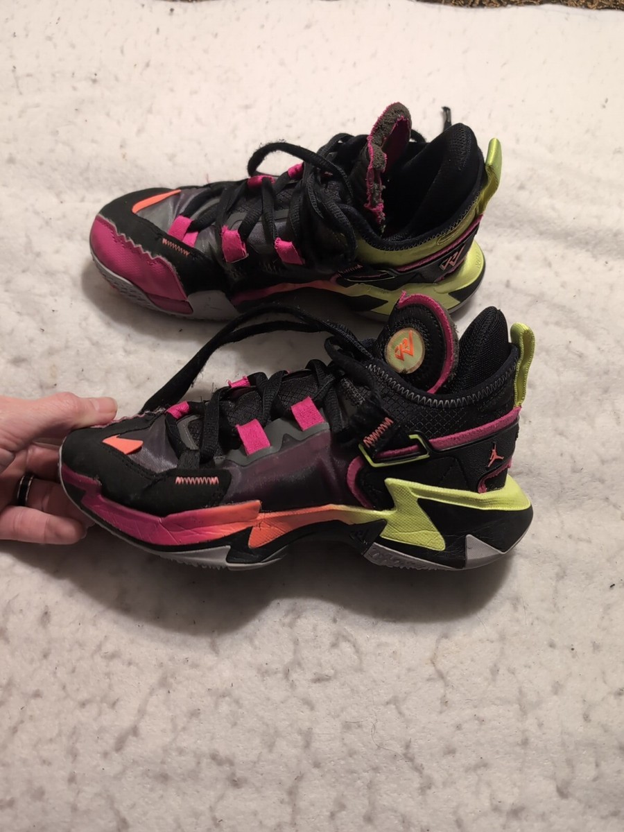 Nike Jordan Why Not Zer0.5 GS Raging Grace Black Mango Youth  display picture 2