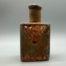 Museum Quality Ancient Roman Stone Bottle With Designs