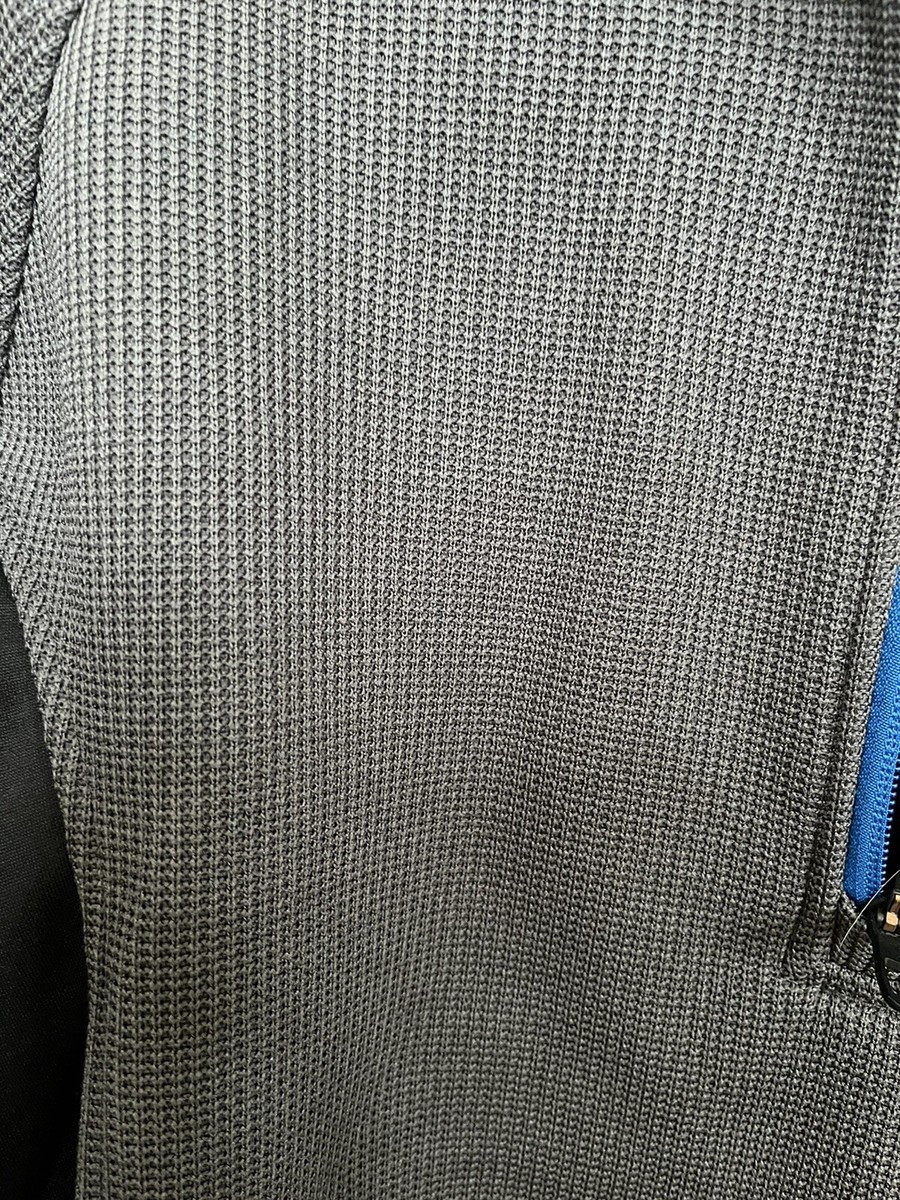 Spyder NEW 1/4 Zip Up Pullover Sweater Mens L Thermal Waffle Grey