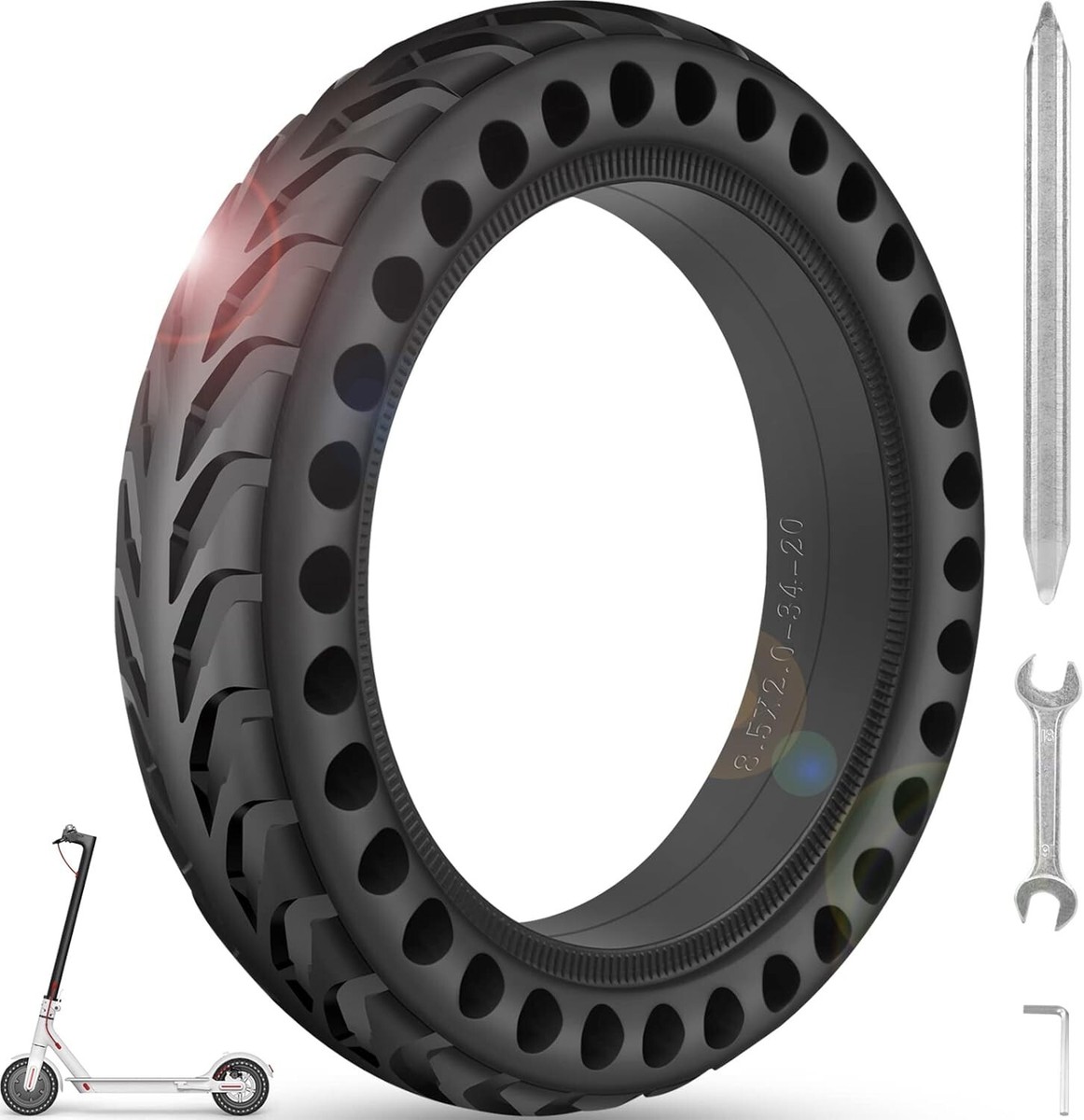 BANGTING 2PCS 8.5x2 inches Solid Tires for Electric Scooter, 8 1/2 x2 Tire for Gotrax GXL V2 / XR/APEX, 50/75-6.1 Tire Replacement for Xiaomi Pro 2 / M365 / 1S and All 8.5'' Scooter Tires (Blue BANGTING 2PCS 8.5x2 inches Solid Tires for Electric Scooter, 8 1/2 x2 Tire for Gotrax GXL V2 / XR/APEX, 50/75-6.1 Tire Replacement for Xiaomi Pro 2 / M365 / 1S and All 8.5'' Scooter Tires (Blue