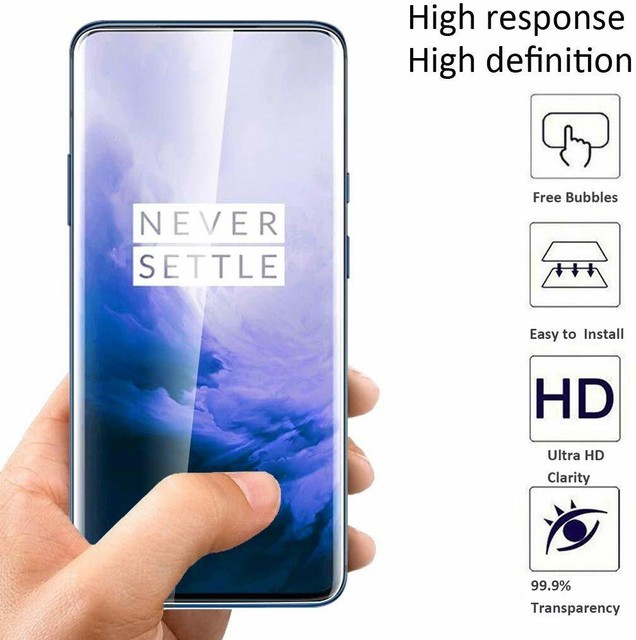 3 Oneplus 7T Pro 5G Mclaren Screen Protector Pack Full Coverage Bubble