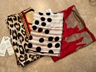 NWT Bundle Of 3 CHICO'S Scarves Red Brown Earth Tones