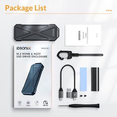10Gbps M.2 Nvme-Gehäuse SSD Festplattengehäuse USB NVME SATA Adapter USB3.2 Gen2