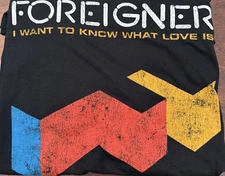 Foreigner I Want To Know What Love Is Graphic T-Shirt Size XXL Band Concert