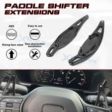 Carbon Style Aluminum Paddle Shifter Extensions For Honda Civic Accord 11th Gen