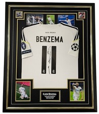 KARIM BENZEMA of Madrid Signed Shirt Framed Autographed Jersey Display