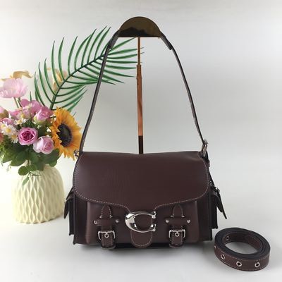 Coach CT721 Leather Soft Tabby Shoulder Bag Crossbody Maple outlet