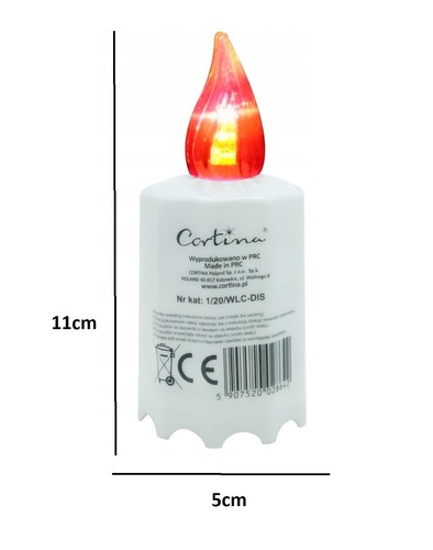 Lumino LED Rosso A Batteria Per Cimitero - Luci Votive, Candele Elettriche, Decorazione Tombale - Foto 10