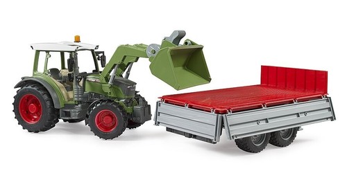 bruder - bworld - Fendt Vario 211 mit Frontlader und Bordwandanhänger - 4+ Jahre - Bild 2 von 6