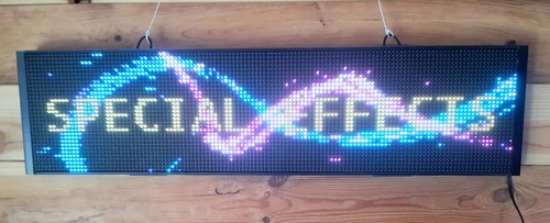 BIG Programmable Scrolling Display Sign Shop Window Over 4000 Full Colour LEDs - Picture 2 of 8