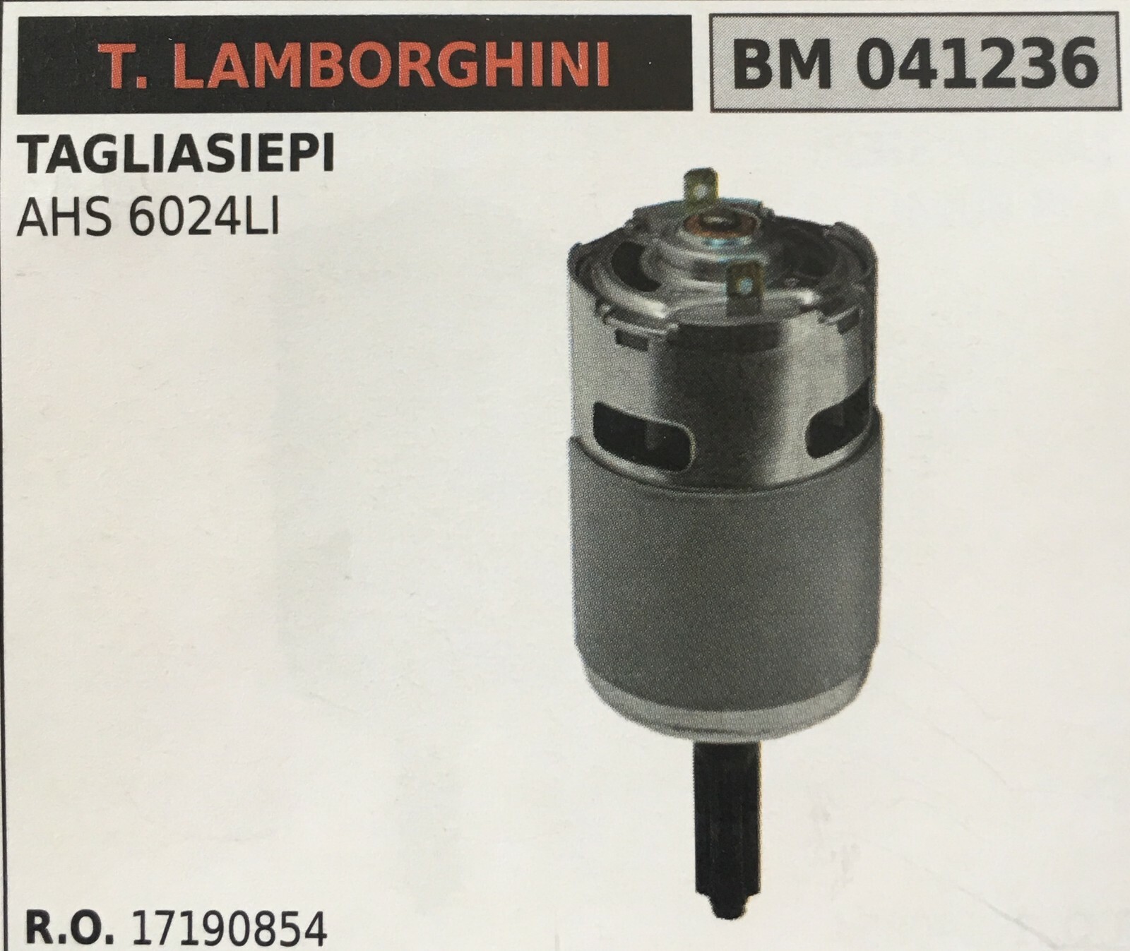 Motore Brumar Lamborghini BM041236 AHS 6024LI - Ricambio Certificato