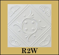 Decorative Texture Ceiling Tiles Glue UP - R2W On SALE