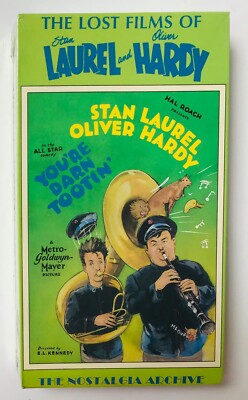 You re Darn Tootin' - The lost films of Laurel & Hardy - VHS - NEW