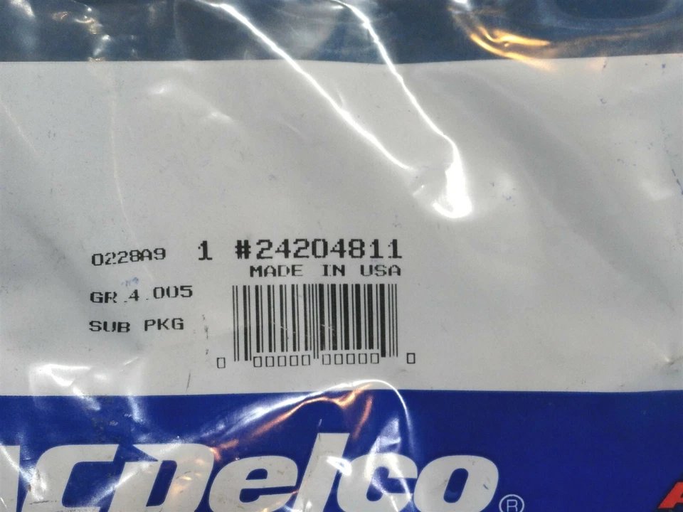 Genuíno AC DELCO ~ KIT DE JUNTA DE TRANSMISSÃO ~ PEÇA # 24204811 ~ NOVO NO PACOTE  - Imagem 3 de 4