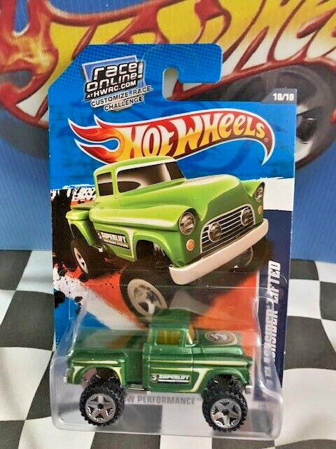 Hot Wheels 2011 HW Performance 10/10 140 1956 Flashsider Lifted Ford GREEN OR5SP