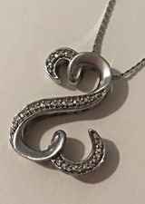 Jane Seymour Open Hearts Sterling Silver Diamond Necklace KAY's 18  Chain Zales