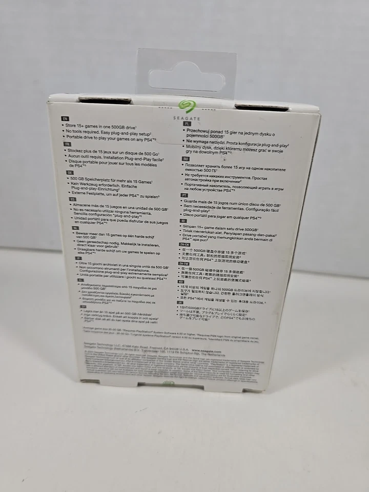 Seagate Gaming - 500GB External SSD Game Drive for PS4/PS5 - NEW - Image 4 of 4