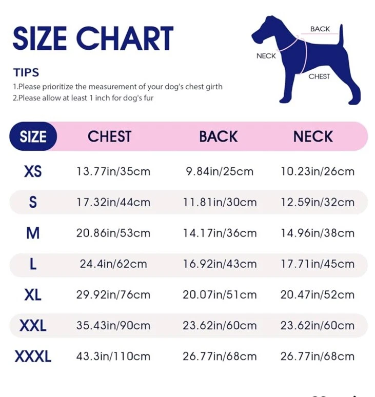 FUAMEY Dog Coat,Warm  Jacket Winter Coat Paded Fleece Vest Reflective XX Large - Image 4 of 4