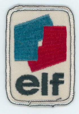 Vintage ELF Racing Patch ~ Formula 1 Oil Gas Sponsor ~ Motorsport Collectible