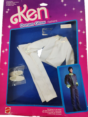 Mattel Barbie KEN STERNENLICHT KLEIDER - DREAM GLOW FASHIONS #2193 MIB, 1985