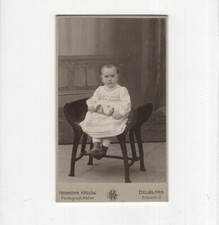 CDV Foto Niedliches kleines Mädchen / benannt - Beuel 1900er