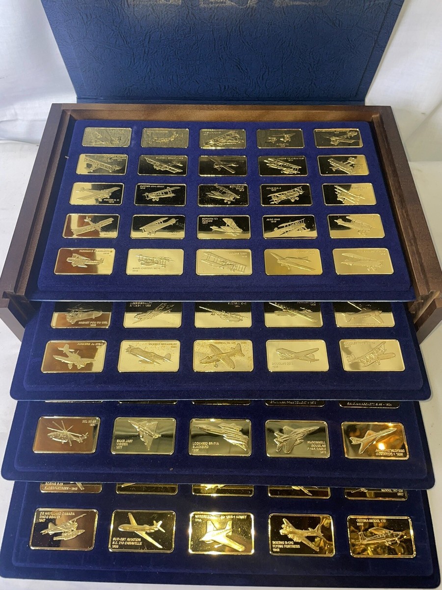 Jane's Medallic Register Great Aircraft 24kt Gold Plate on Bronze