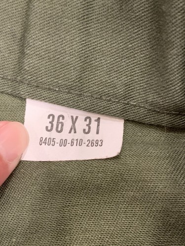 Military Issued Utility Trousers 36x31 OG-507 - Picture 5 of 8