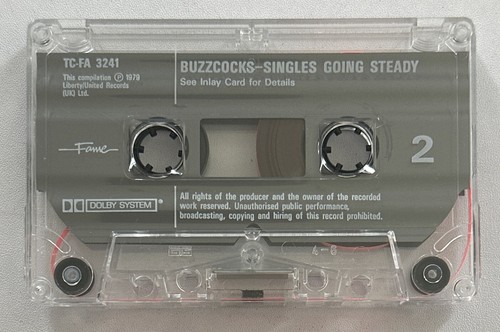 Buzzcocks Singles Going Steady Cassette Tape Greatest Hits Ex / mint - Picture 7 of 7