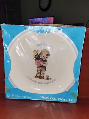 NOS Vintage Rusties Plate By Brownie Made In England. Sweet Harmony 8.5''