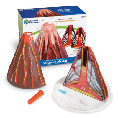 Learning Resources Volcano Model Erupting Cross Section LER2430 In Box Used Once