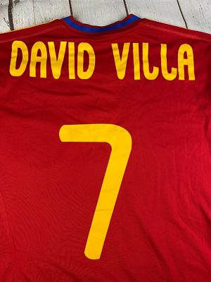 Football shirt soccer FC Spain Home 2009/2010 Adidas Jersey David
