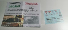 DECALS 1/43 Lancia 037 IMER Rally Tour de France 1983 #15 Fossa §§