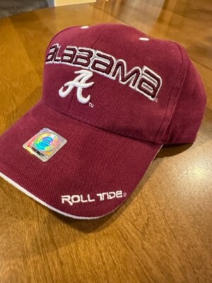 Alabama Crimson Tide Bama Hat Classic Hat Adjustable Cap ''Roll Tide'' on bill NWT