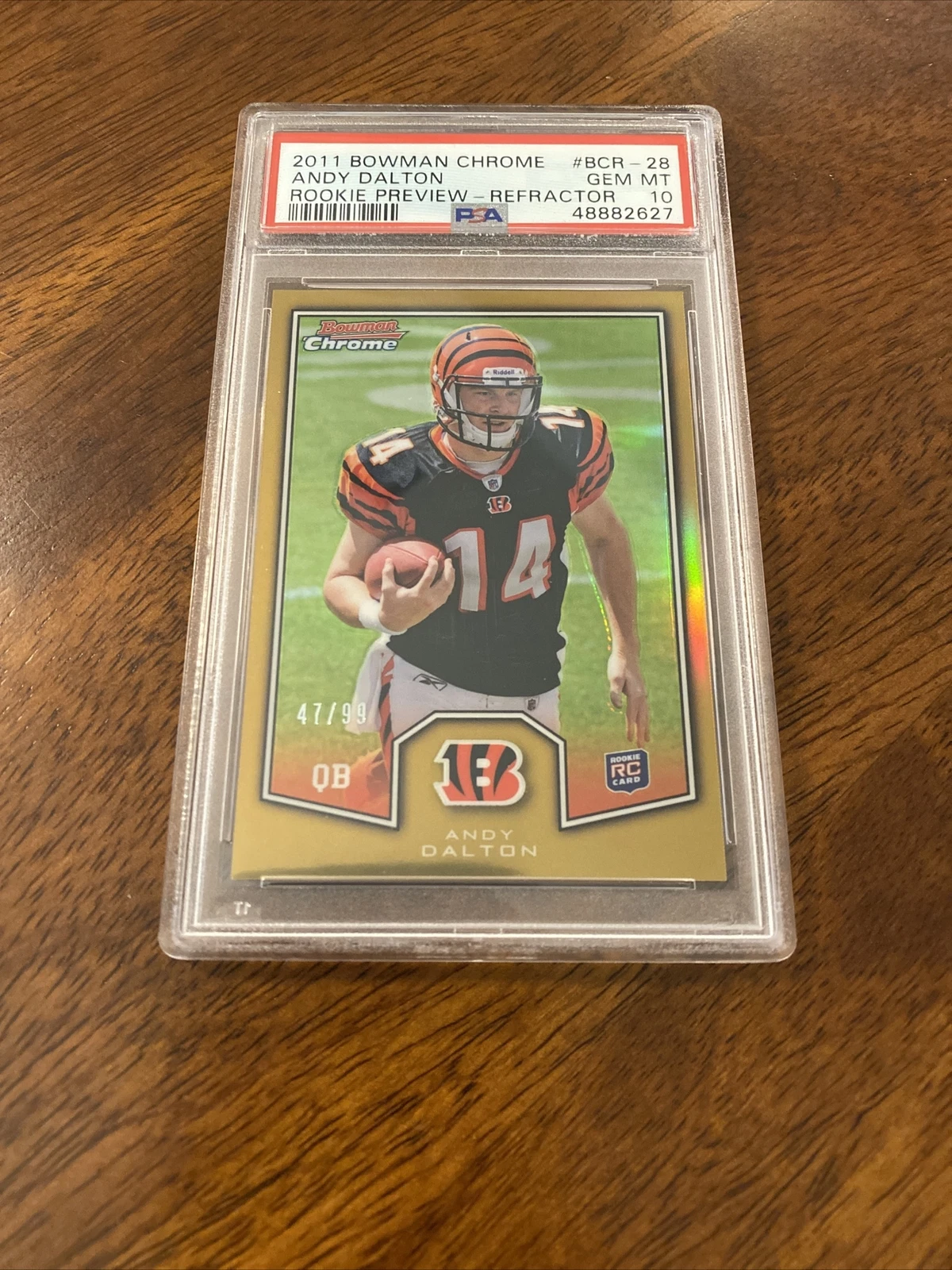 Andy Dalton Bowman Chrome Rookie Preview #BCR28 Refractor