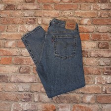 Levi’s 501 Jeans Straight Fit W32 L28 Blu Denim Bottoni Vintage (8S)
