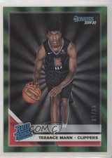 2019-20 Panini Donruss Rated Rookie Holo Green Laser /99 Terance Mann #242 05vf