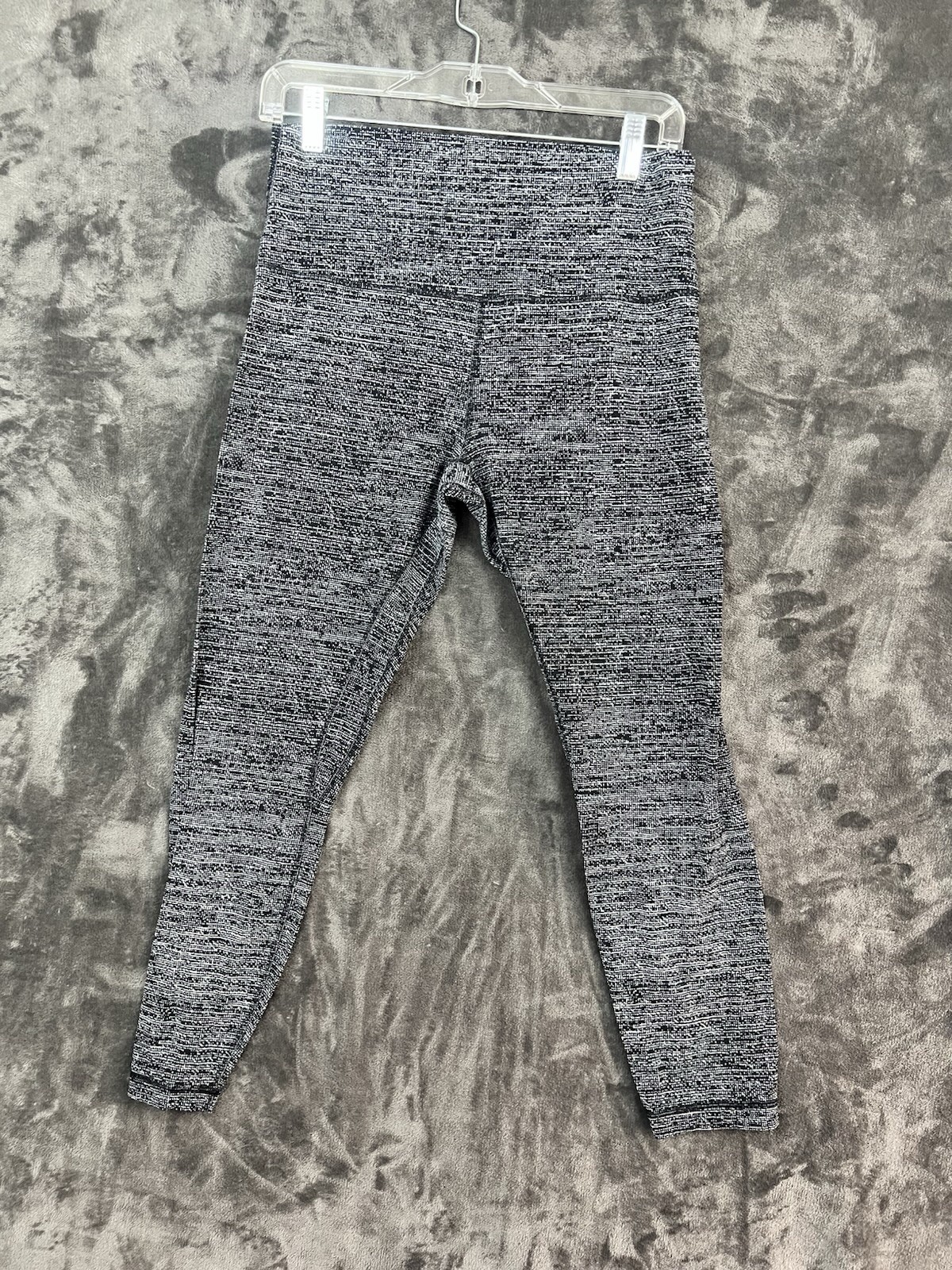 Lululemon Align Pant II 25" Twilight Ice Grey Black Size 10 Yoga Athleisure