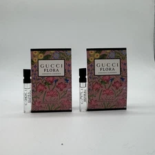 2 X Gucci Flora Gorgeous Gardenia Eau De Parfum Samples 1.5ML Each New