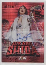 2024 Upper Deck Allure AEW Red Pulsar Auto Hikaru Shida #28 Auto 9e1