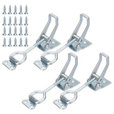 4Pack 4002 Carbon Steel Adjustable Toggle Latch, Silver