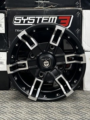 Pro Armor Black Accent 14'' x 7'' Buckle Wheels Rim Polaris 1522544-266