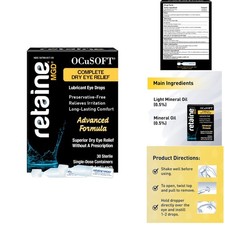 Retaine MGD 0.01 Fl Oz - Lipid-Replenishing Eye Drops for Red  Irritated Eyes