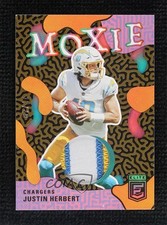 2022 Panini Donruss Elite Moxie Prime 17/49 Justin Herbert #MO-23 0t6y