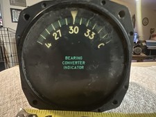 Vintage Borg Bearing Converter Indicator Gauge 7301-1C-3-B1  Radio Indicator