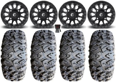 Fuel Vector MB 14'' Wheels 32'' MotoClaw Tires Can-Am Defender