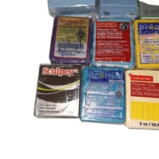 Lot Of 25 - 2oz Sculpey Premo Kato Craftsmart Polymer Clay In Various Colors