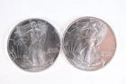 NobleSpirit (LG) GEM BU 2x 1992 American Silver Eagle .999 1oz Stunning