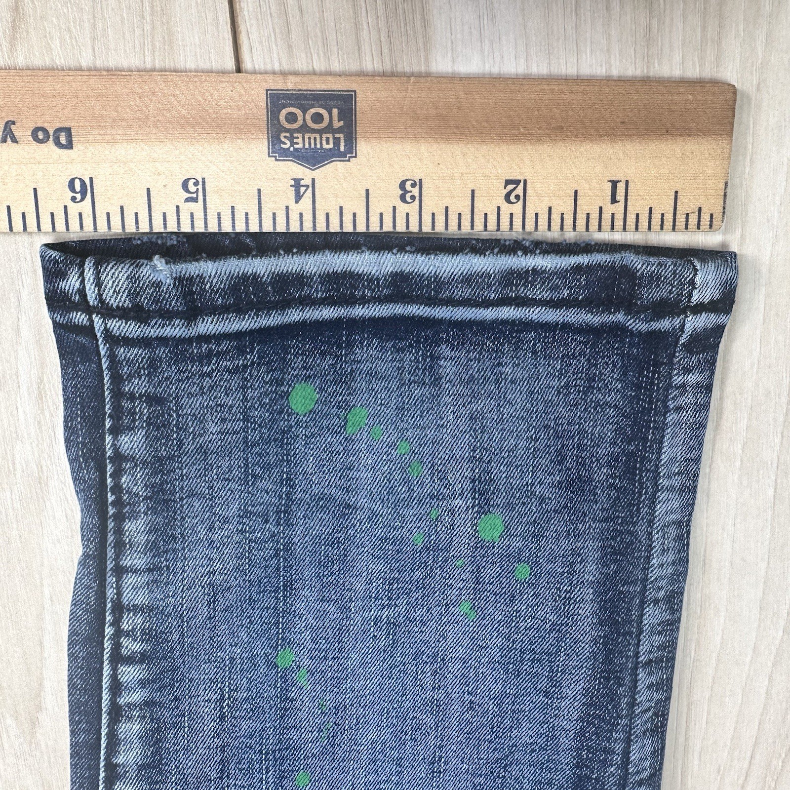 Rue21 Premium Supreme Flex Skinny Jeans 32X34 Distressed Paint Splatter New thumbnail 2